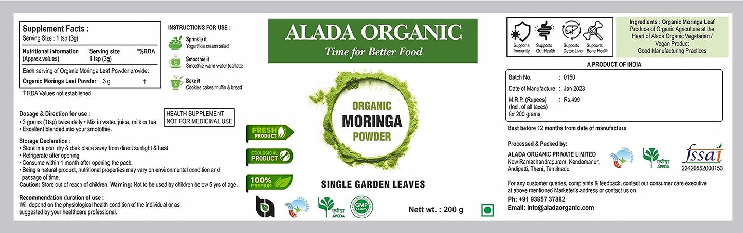 ORGANIC MORINGA POWDER